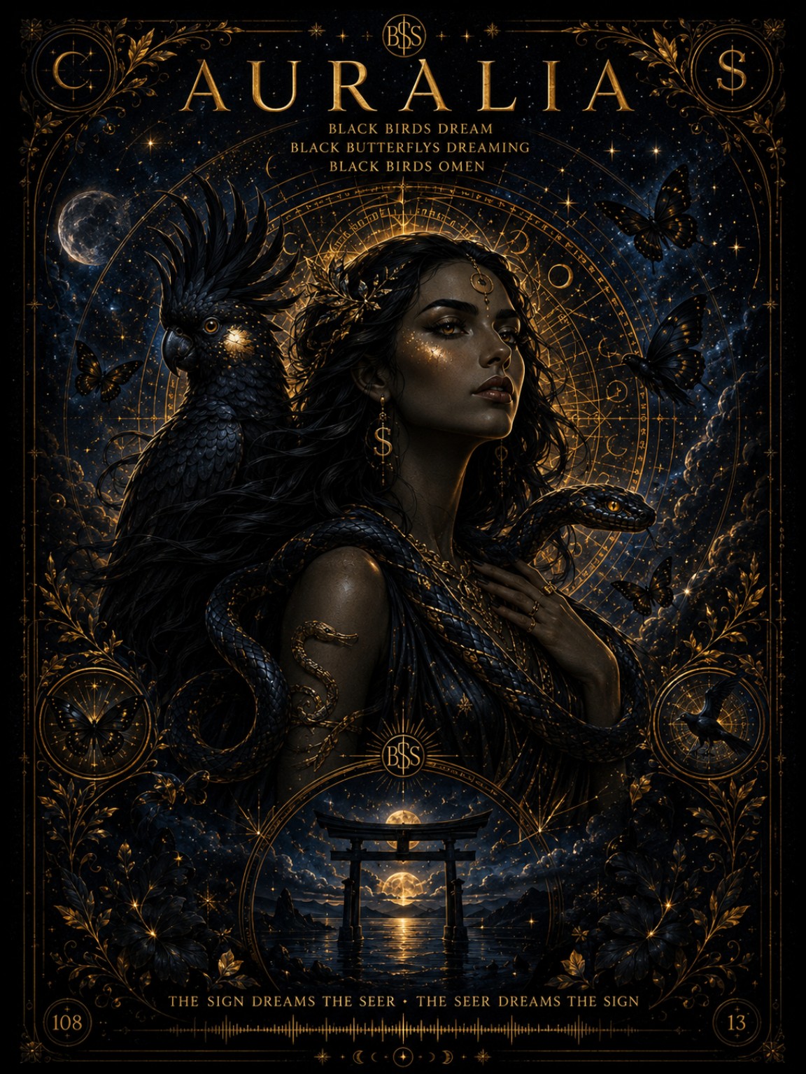 Auralia Black Birds Dream key artwork from Blue Snake Studio