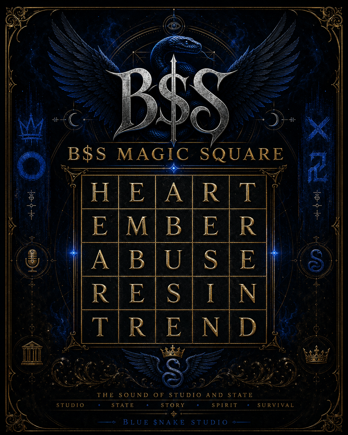 B$S Magic Square word grid — locked